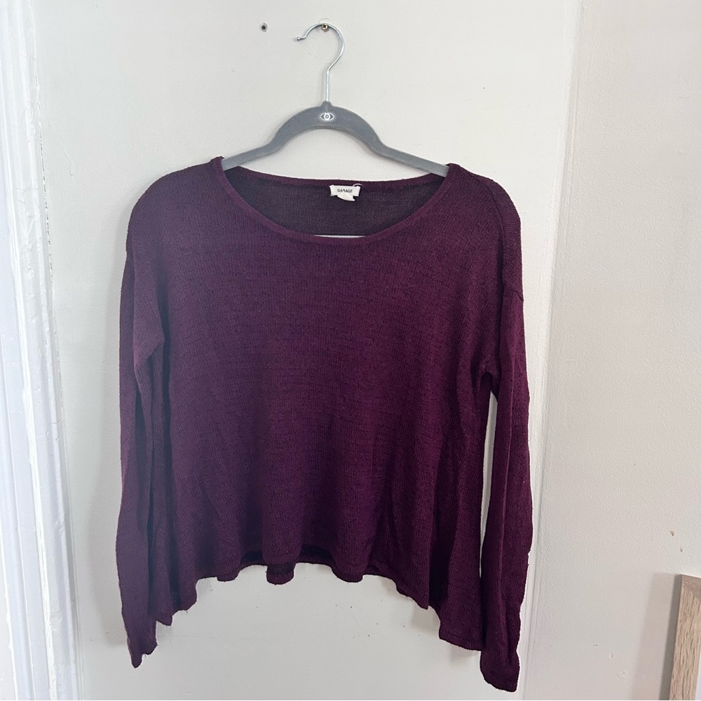 Maroon Garage Knit Sweater